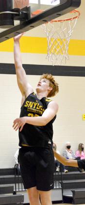 Snyder senior Zach Miller scored 17 points in a 48-37 win over Wall at Tiger Gym Friday.