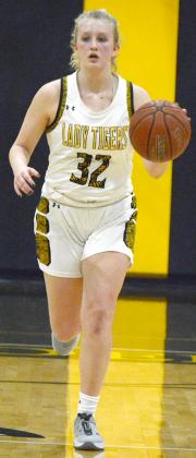 Snyder senior Hayley Humphrey led all scorers with 19 points in a 55-44 win over Sweetwater at Tiger Gym on Friday.