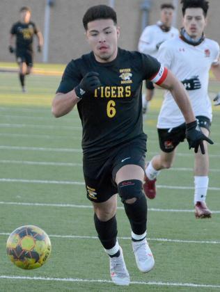 Snyder junior Jorge Olivarez scored two goals in the Tigers’ first ever win over the Pampa Harvesters, a 4-1 road win on Tuesday.