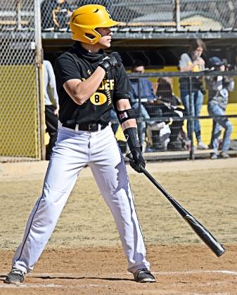 Snyder junior Derek Dominguez struck out five batters in two innings and recorded a hit, RBI and a run scored in the Tigers’ 8-6 win over Lubbock High School on Monday.