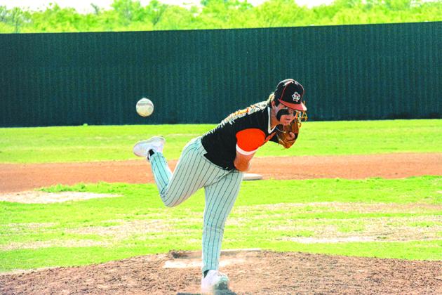 TSN Photo/ Jose Jimenez Bryton Partain pitched the ball during the game against Roby earlier this season.