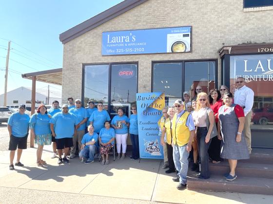 TSN Photo/ Chad Goebel  The Snyder Chamber of Commerce celebrated Laura’s Furniture and Appliance, located at 1706 25th Street, with the September Business of the Month. Laura’s Furniture and Appliance opened in 2016 and is owned by mother and daughter Laura and Priscilla Reyes. 