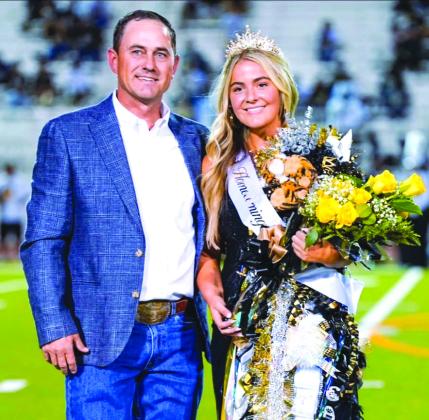 Snyder Homecoming Queen Tymrie Collier, daughter of Will and Lauren Collier