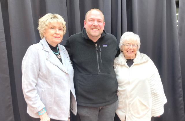 Contributed Photo Casey Arnold  from Colonial Hill Baptist Church presented a program about A Night to Shine at the January Atheneum Study Club. Pictured (l-r) are Hostess Joann Snider, Casey Arnold and Hostess Barbara McGee.