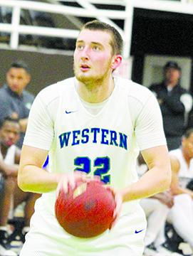 Western Texas College’s Anton Bilous shoots a free throw during Thursday’s 75-73 loss to Odessa College. 