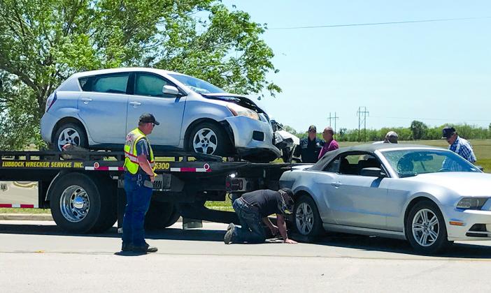 First responders were called to the 1000 block of 37th Street at 1:20 p.m. Wednesday in reference to a two-vehicle accident. Two people were transported to Cogdell Memorial Hospital.
