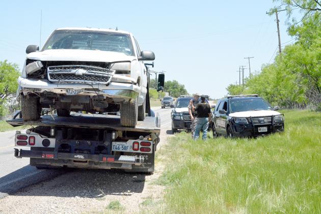 Texas State Trooper Kyle Sanford and Wilson Wrecker Service employee David Cruse responded to a hit-and-run at 12:34 p.m. Thursday in the 2100 block of Tuscola Ave. Snyder Police and Scurry County EMS also responded.