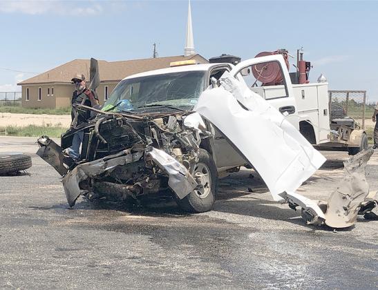 Lubbock Wrecker Service employee Mark Buyers responded to a two-vehicle accident that was reported at 1:20 p.m. Monday near the intersection of U.S. Hwy. 180 and FM 1609. Snyder Police and Fire departments, Scurry County EMS and Texas State Troopers also responded to the scene. No injuries were reported.