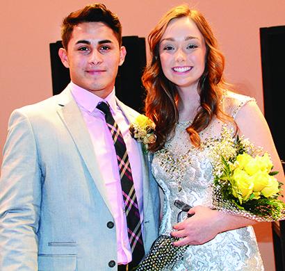 Jose Juarez and Megan Leatherwood were named Mr. and Miss SHS during Snyder High School’s coronation ceremony today at Worsham Auditorium.