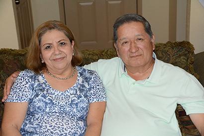 Hilda and Daniel Guzman moved to Snyder five years ago to begin the Spanish Church of God. Hilda, who had been given up for adoption as a child, was recently reunited with one of seven siblings.