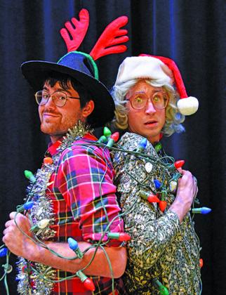 Craig Robertson (left) and Logan Tabor will star in A Tuna Christmas at the Ritz Community Theatre this weekend. Show times are 7 p.m. Friday and Saturday and 2 p.m. Sunday.