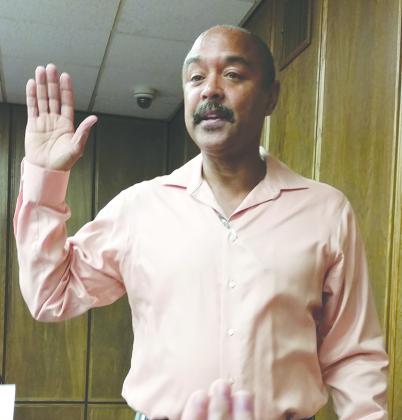 Mayor Tony Wofford took the oath of office during Monday’s Snyder City Council meeting.