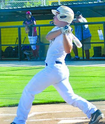 Sophomore Bryce Ford hit an RBI double in an all-star game last year. Ford played catcher for both the Snyder High School and the Snyder Senior League teams.