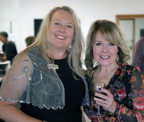 Scurry County Museum director Nicole DeGuzman (left) and Brooke Proctor enjoyed Chocolate Fest 2020.