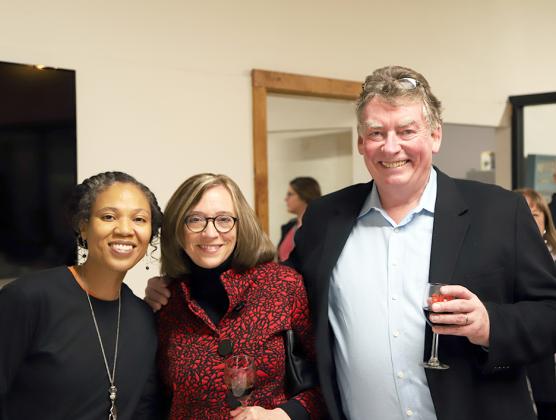 Pictured (l-r), Veena Clay, DeeDee and Mike Smartt Lynch attended Chocolate Fest 2020.