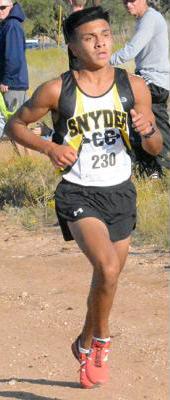 Snyder senior Christian Escobedo won the District 5-4A district cross country meet in 2019. Both Snyder cross country teams took first in the event.
