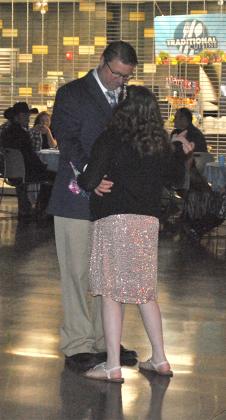 Stephen Read, founder of Shining Stars Sports and Recreation, and his daughter Ava danced together.
