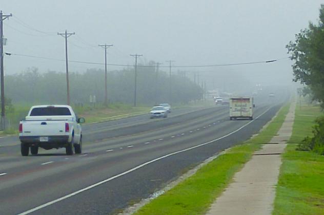 Motorists not only had to deal with rainy conditions this week, but fog set in which limited visibility on Thursday and earlier today.