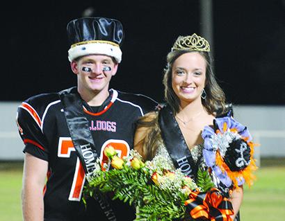 Ira High School seniors Austen Rollins and Lauren Dennis were crowned the 2015 homecoming king and queen during a halftime ceremony Friday night. The Bulldogs defeated Paducah, 46-41. 