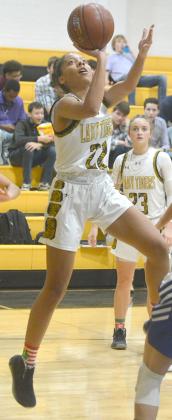 Snyder junior Kamiah Davis scored 26 points in the Lady Tigers’ two wins Friday.