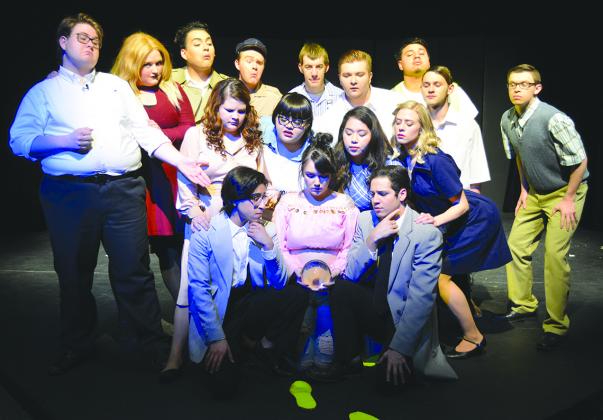 The Western Texas College theater department will perform Nightmares at the Fine Arts Theater Thursday and Friday at 7 p.m. and Saturday and Sunday at 2 p.m. Cast members pictured on the front row are (l-r) Anthony Galindo, Zuri Willams and Hunter Thielen. On the middle row are Caitlyn Cornutt, Luz Valadez, Taide Baeza and Mallory Grigsby. On the back row are Joseph Long, Jasmine Turner, Cruz DeLuna, Austin Smith, Tye Shifflett, Chase Powell, Sammy Renteria, Layton Holsey and Hunter McCarter. 