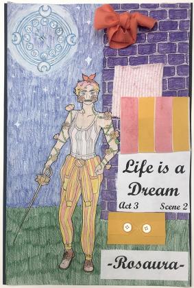 Snyder High School theater students recently submitted projects for the UIL Theatrical Design contest. Shown is a costume design submitted by Anna Hanley for Rosaura, the main character of Life is a Dream. 