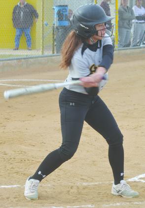 Snyder’s Hilaria Velasquez had three hits in the JV’s 9-7 loss to Eula at the Snyder Softball Invitational on Thursday.