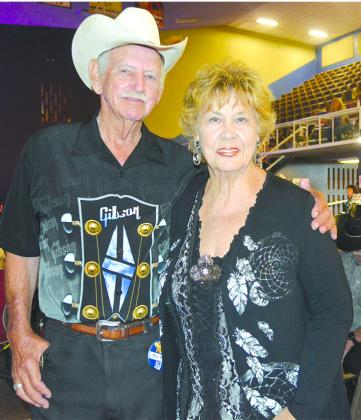 Beth and Ray (left) Willingham of Angleton were named king and queen of the 2019 West Texas Western Swing Festival.